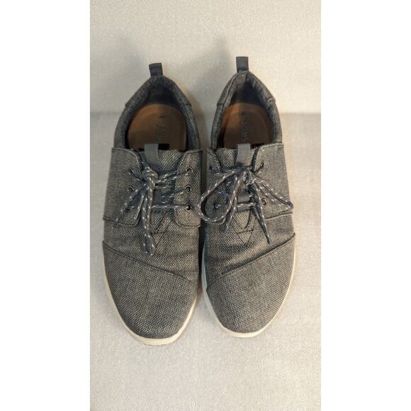 TOMS Women's Del Rey Lace-Up Canvas Sneakers Grey Gray Size US 8 - Picture 1 of 5